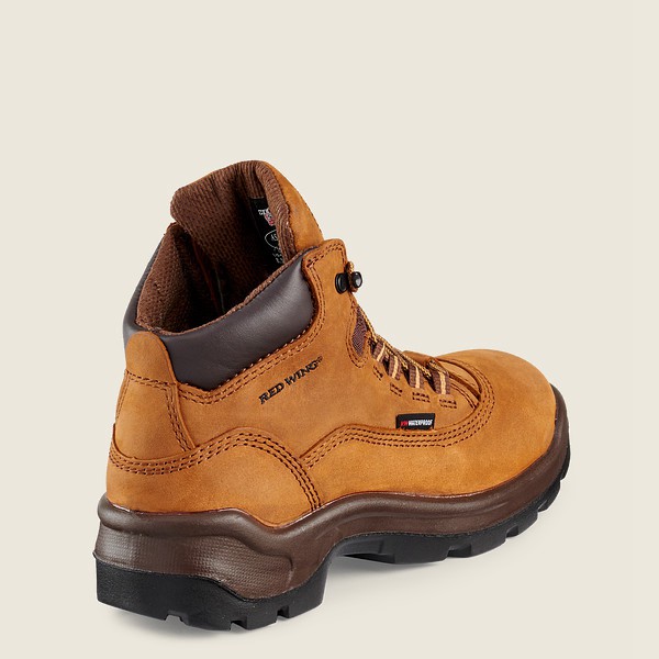 Red Wing Work Boots Brown - Red Wing Womens Flexbond - 5-inch Waterproof Safety Toe - XYOMA-2106